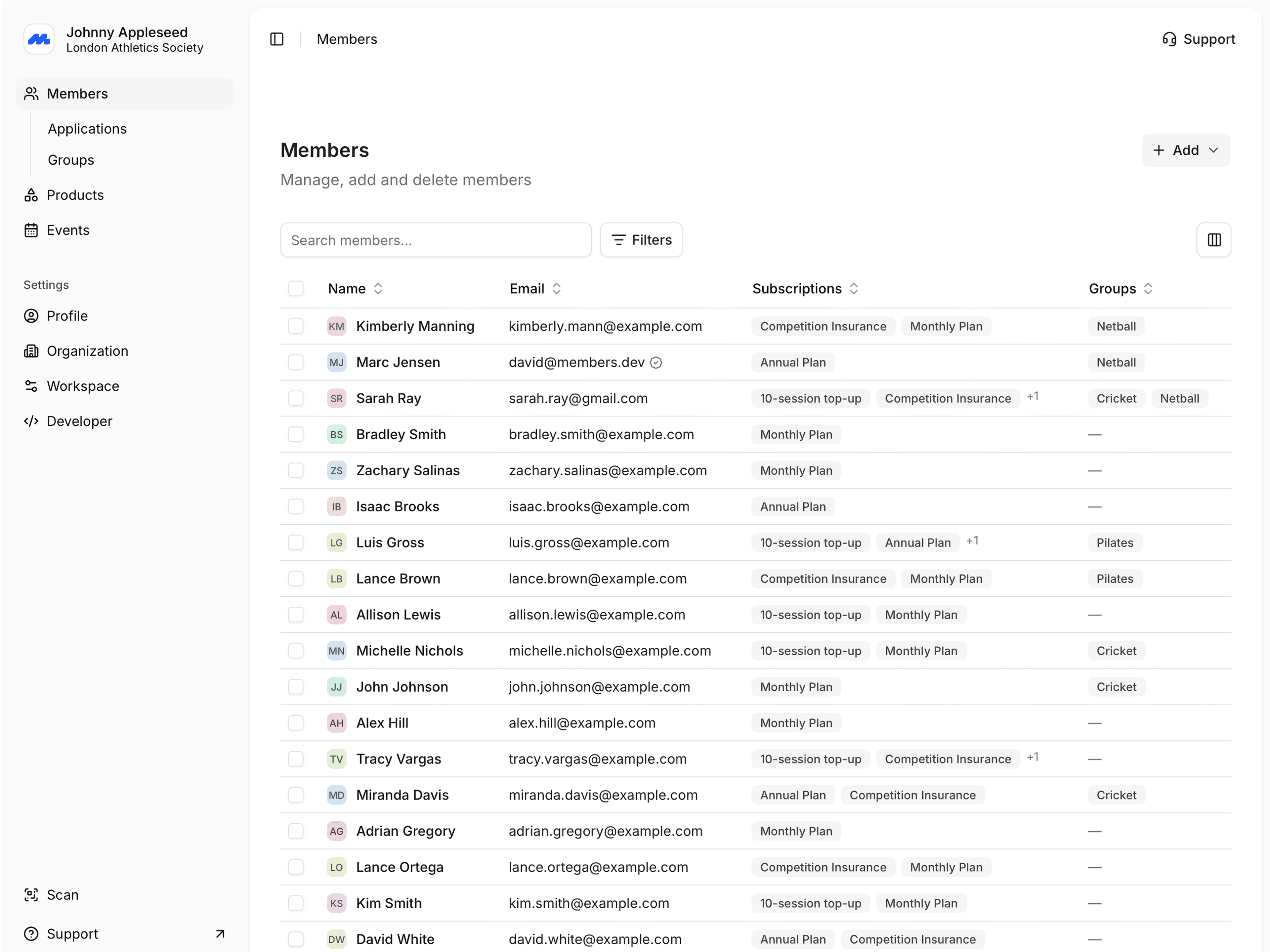 Membership Database
